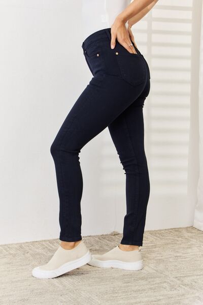 Levoire | Jeans Skinny Noirs Teintés Avec Contrôle Du Ventre