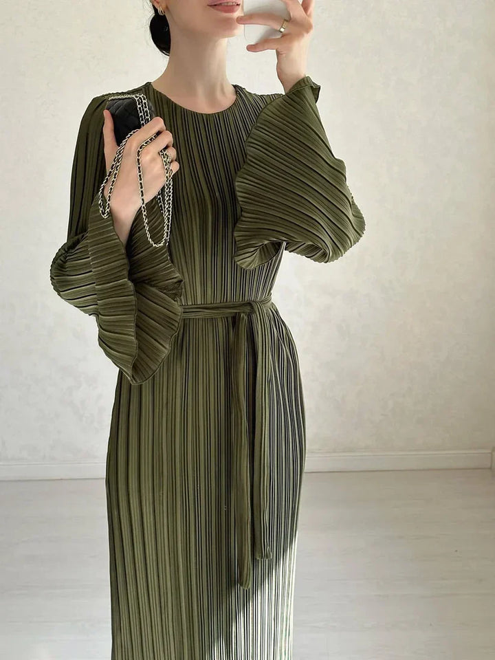 Levoire | Robe Maxi Évasée Pour Femmes Vert