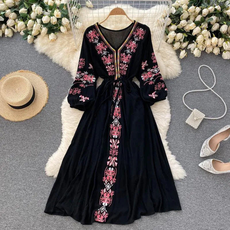 Levoire | Robe mi-longue pour femmes Noir Une taille