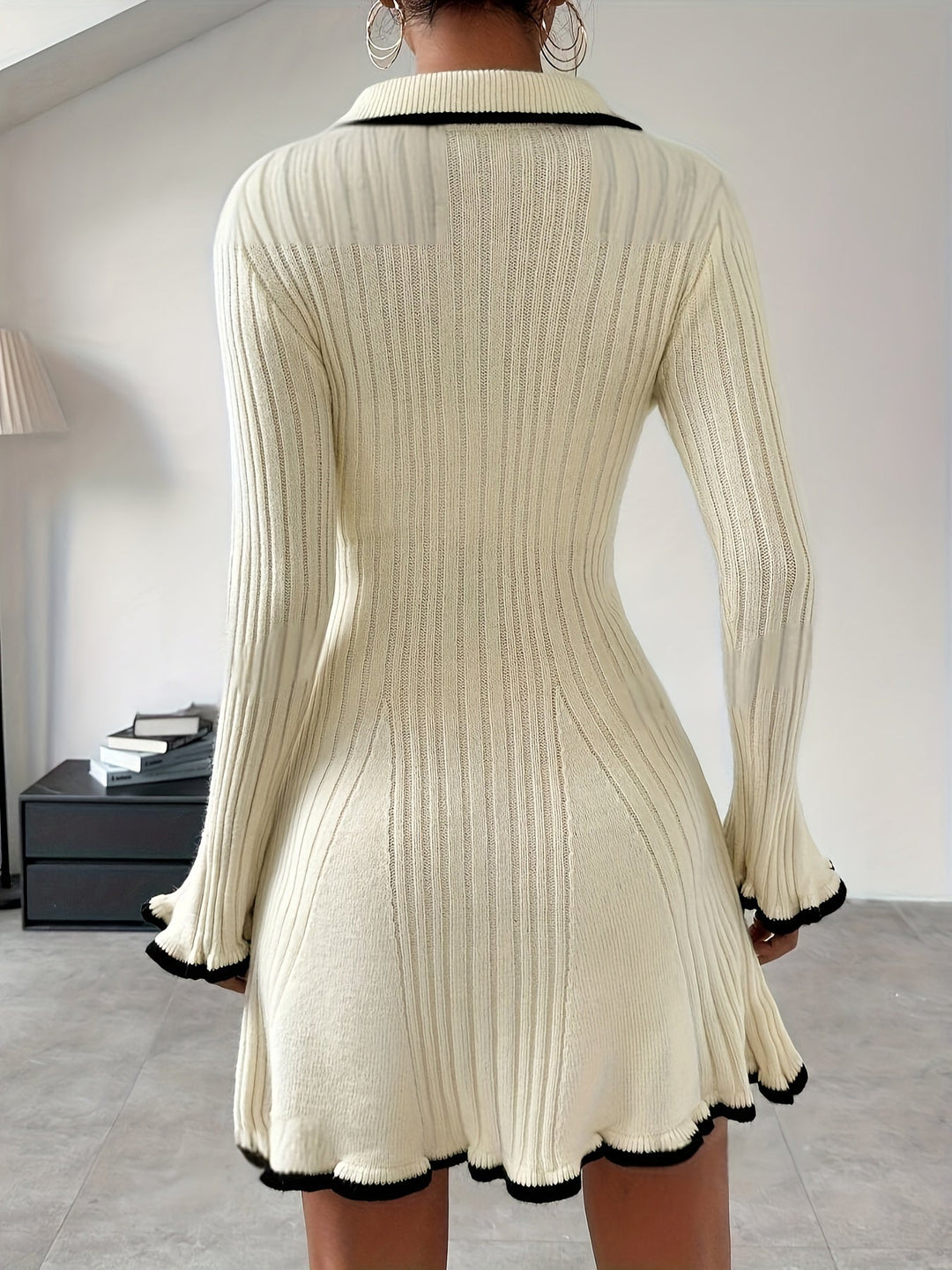 Levoire | Robe En Tricot Avec Volants