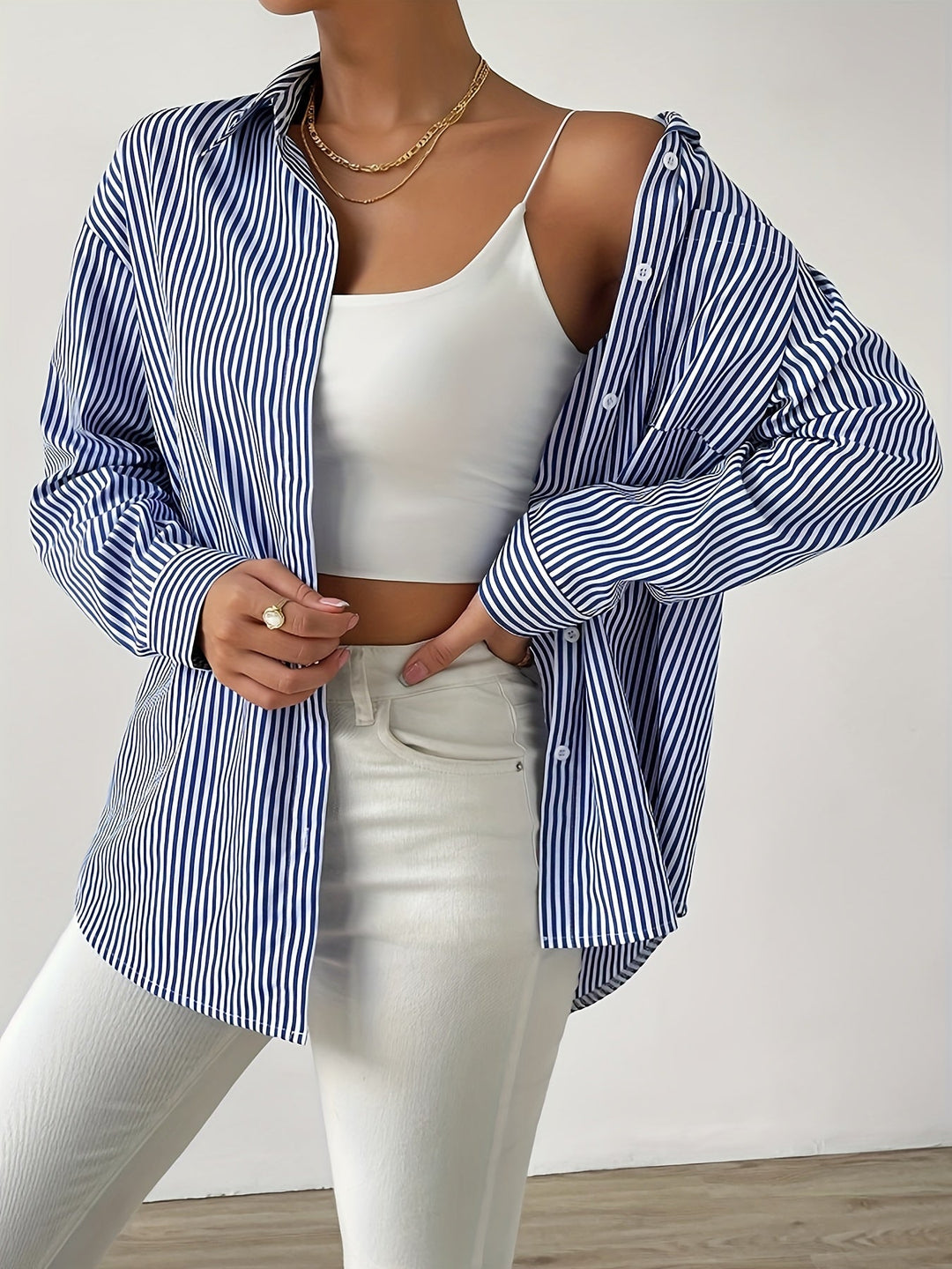 Levoire | Chemise À Carreaux Avec Bouton Et Poche Poitrine Élégante