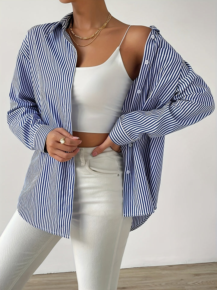 Levoire | Chemise À Carreaux Avec Bouton Et Poche Poitrine Élégante