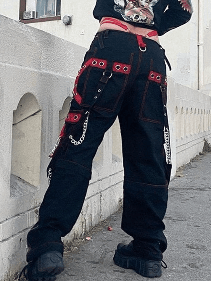 Levoire | Collier Ceintures Décorées Pantalon Droit