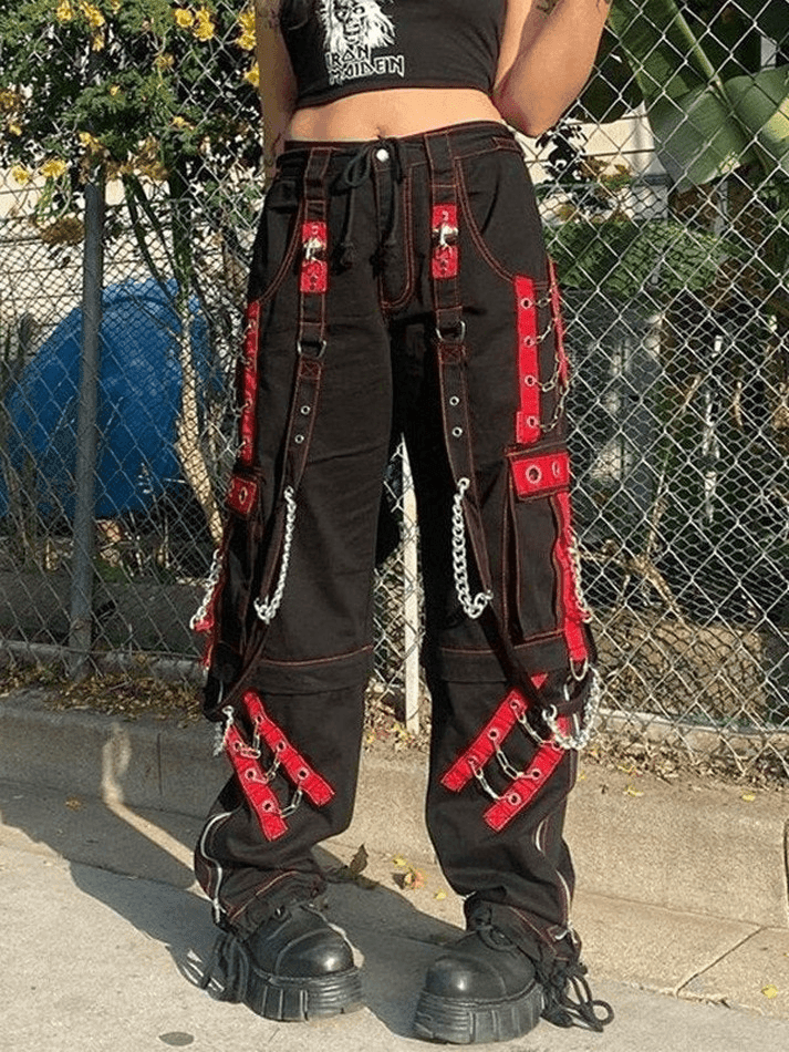Levoire | Collier Ceintures Décorées Pantalon Droit