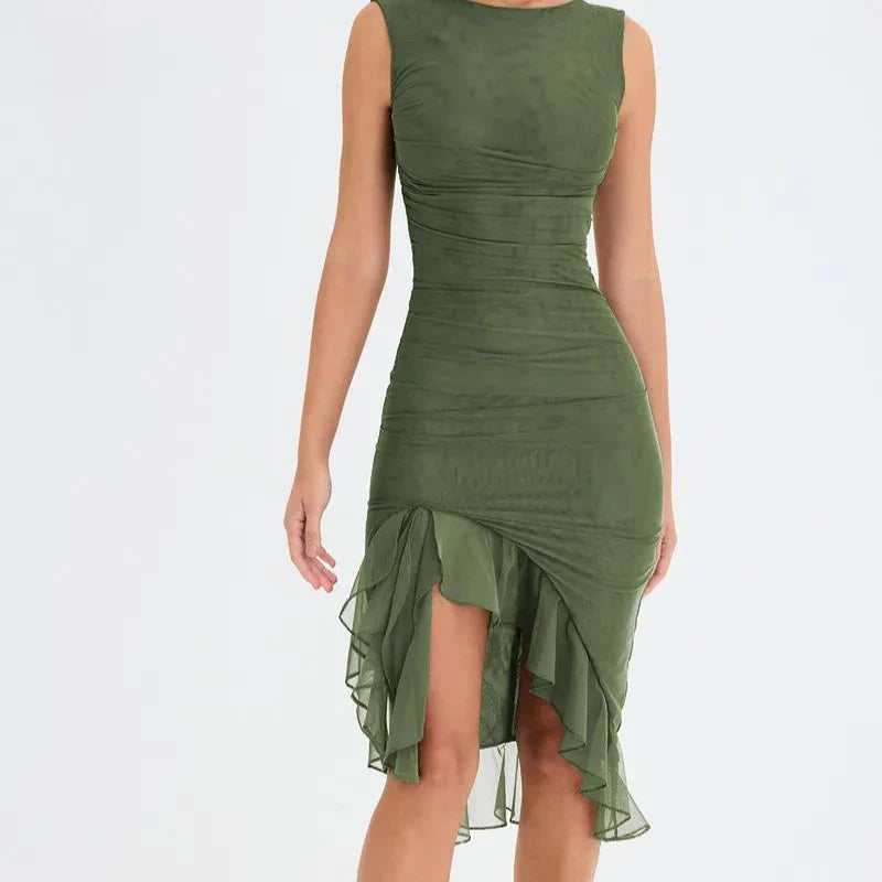 Levoir | Robe midi avec des marques d'avril Vert