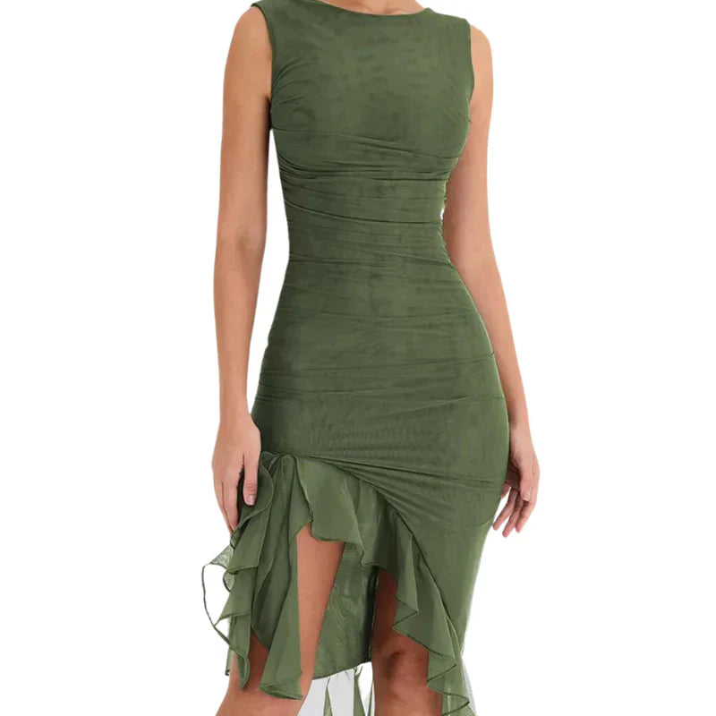 Levoire | Jupe Midi Longue Dame Vert