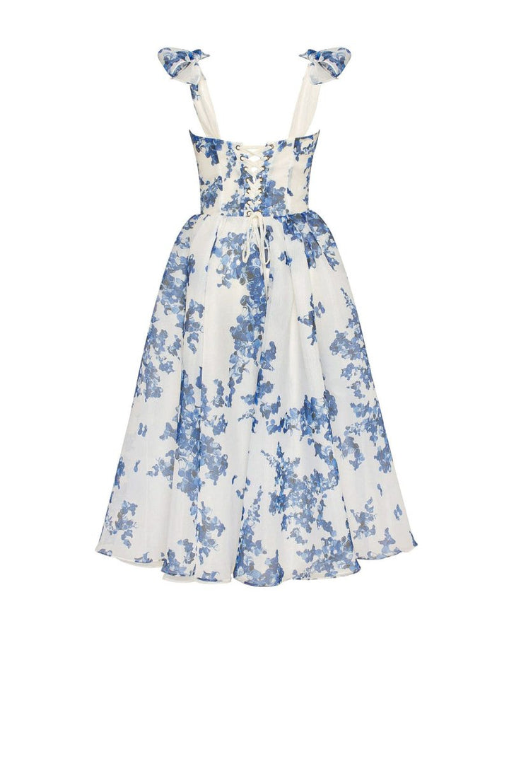 Levoire | Robe Midi Bleue Pour Femmes