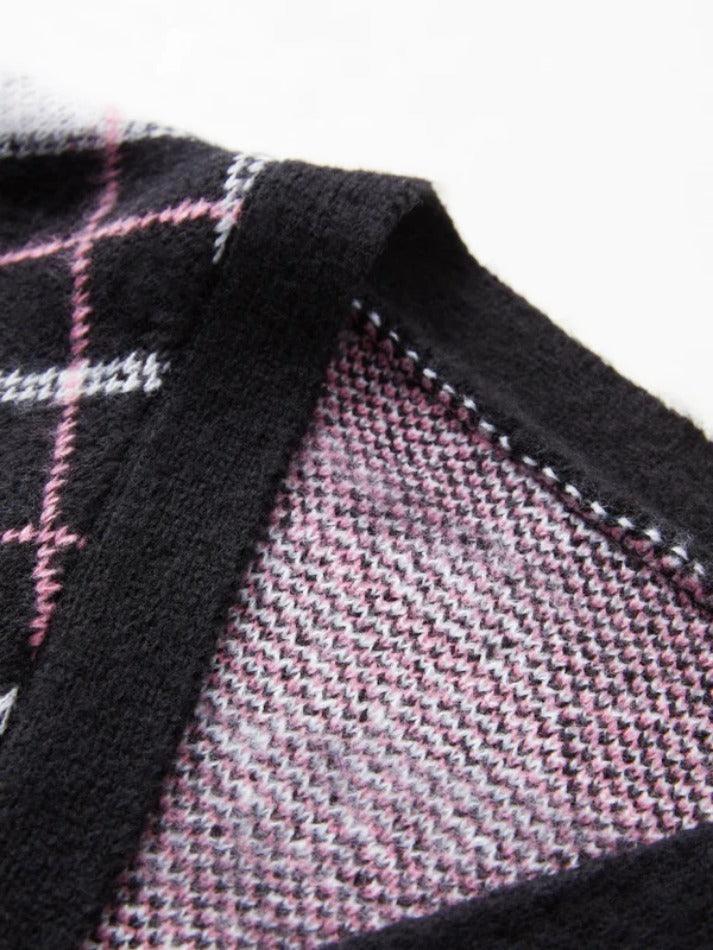 Levoire | Gilet Décontracté En Jacquard Vichy