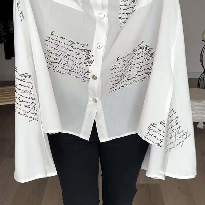 Levoire | Blouse Légère À Imprimé Avec Manches Longues Pour Femmes