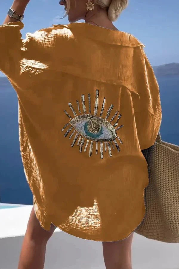 Levoire | Chemise Streetwear À Manches Longues Pour Femmes Jaune