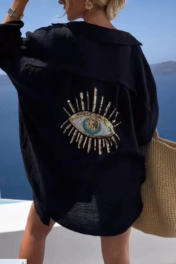 Levoire | Chemise Streetwear À Manches Longues Pour Femmes Noir