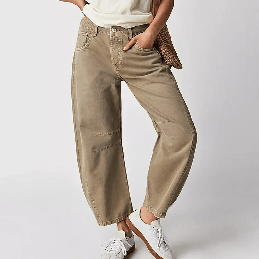 Levoire | Jean Moderne Évasé Femme Beige
