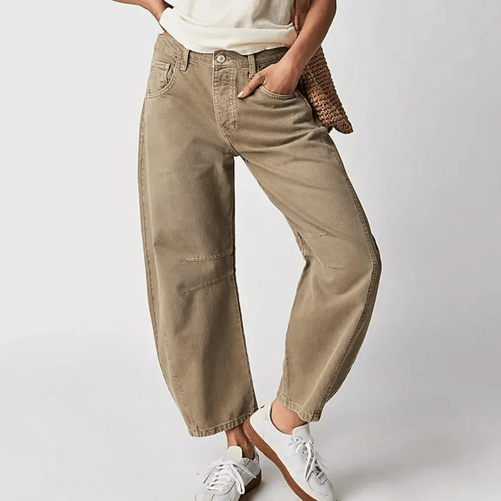 Levoire | Jean Moderne Évasé Femme Beige