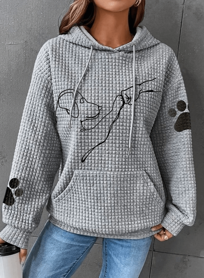 Levoire | Pull chaud capuche femme Gris