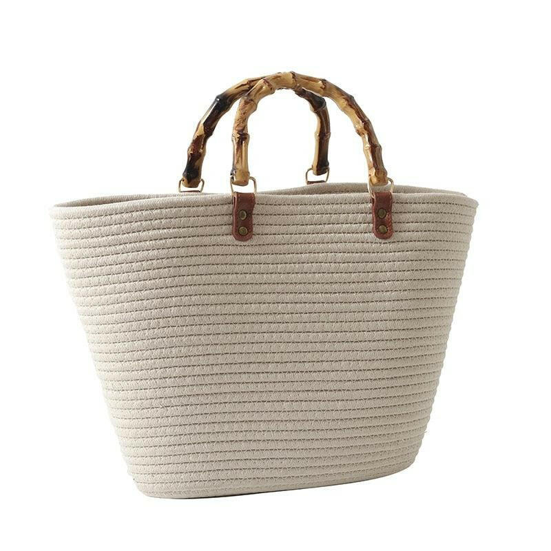 Levoire | Chic Bohemian Style Gadot Sac Seau Pour La Mode Quotidienne Beige 43x28x9cm