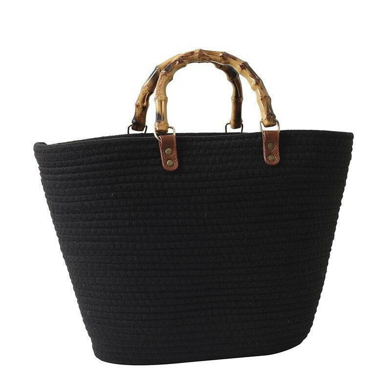 Levoire | Chic Bohemian Style Gadot Sac Seau Pour La Mode Quotidienne Noir 43x28x9cm