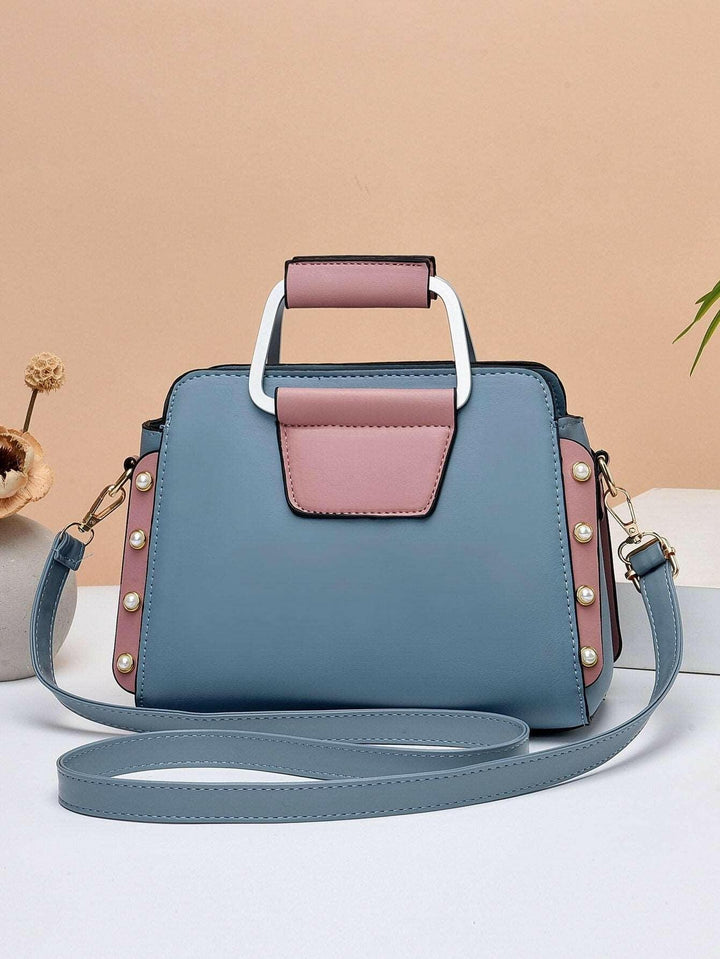 Levoire | Sac Chic Carré En Vert Clair Polyester Avec Pompon Ludique