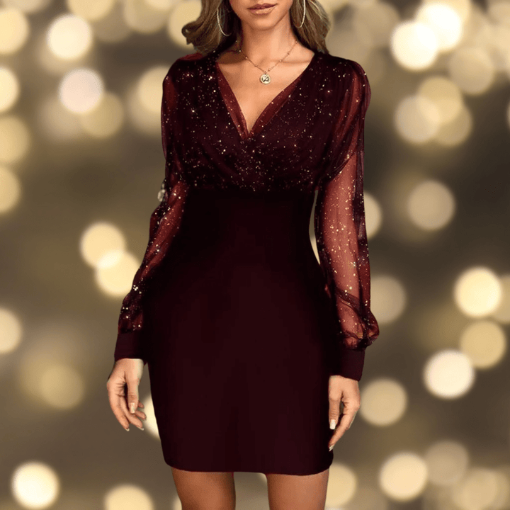 Levoire | Robe De Soirée Avec Paillettes Pour Femmes Rot