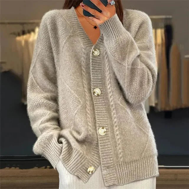 Levoire | V-Cou Weste Rosalind Gris