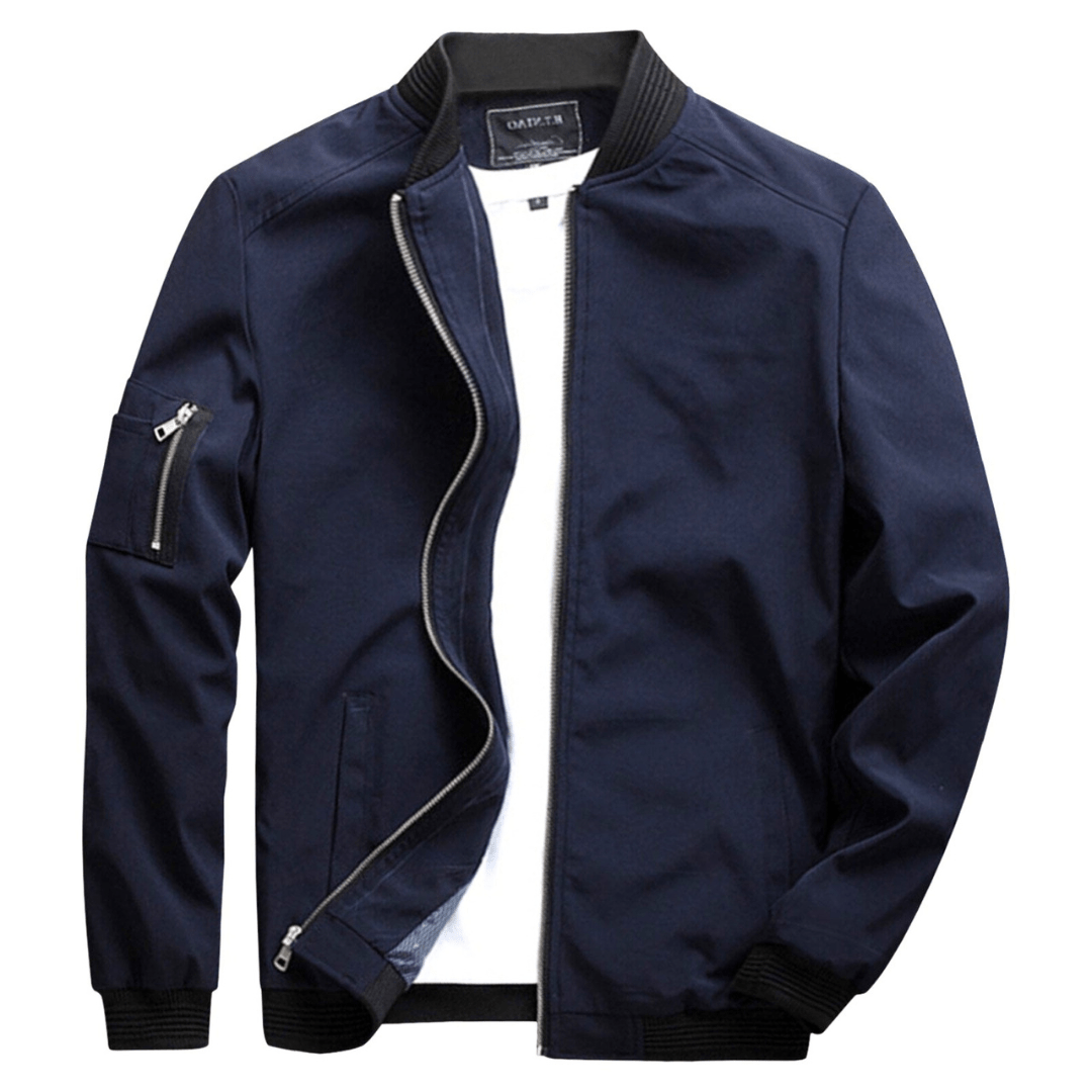 Levoire | Veste d'été courte tendance pour hommes décontractée et confortable Bleu foncé