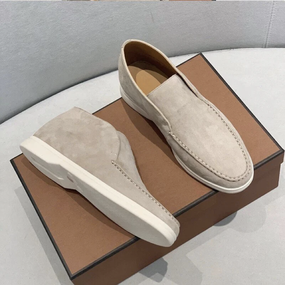 Levoire | Pantoufles En Daim Élégantes Beige