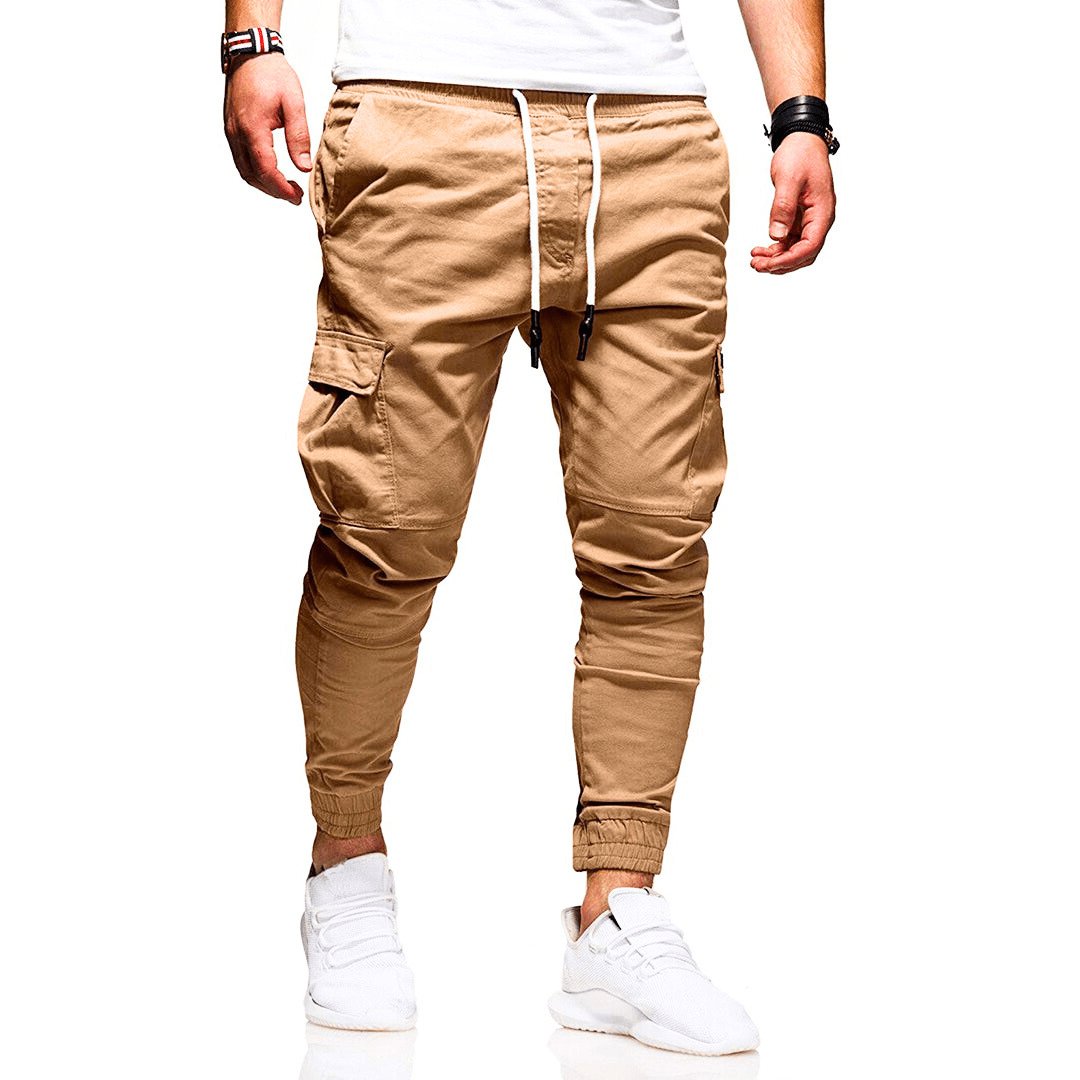 Levoire | Pantalon cargo hommes décontracté & tendance mode homme Khaki