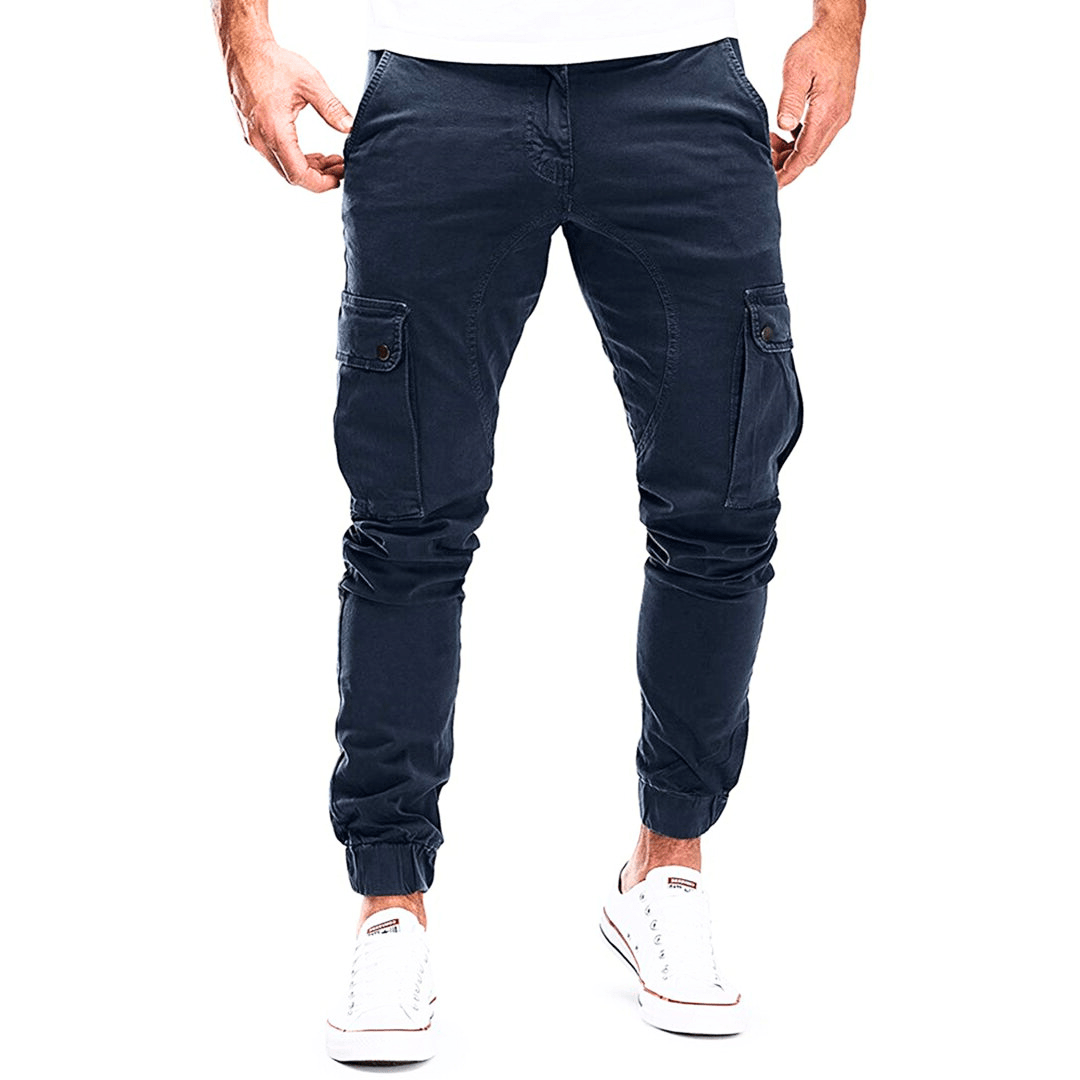 Levoire | Pantalon cargo hommes décontracté & tendance mode homme Bleu marine