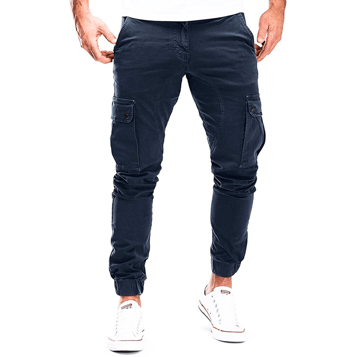 Levoire | Pantalon cargo hommes décontracté & tendance mode homme Bleu marine
