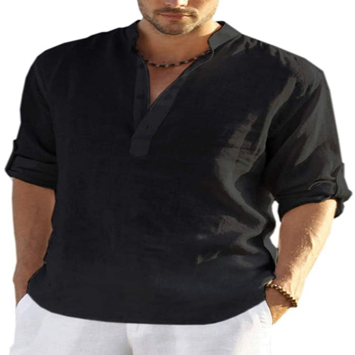 Levoire | Chemise D'Été Confortable Pour Hommes Noir
