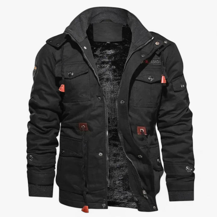 Levoire | Veste Bomber De Loisirs Pour Hommes Noir