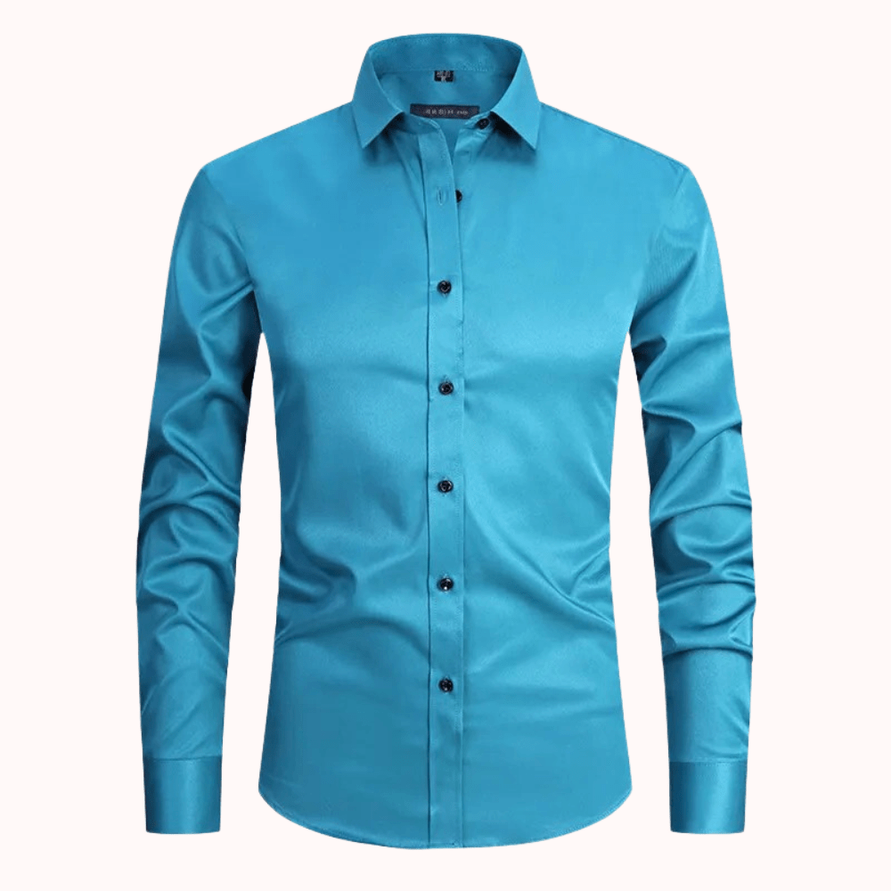 Levoire | Chemise Homme Ajustée Confortable Stretch Mode de Loisir Design Intemporel Vert clair
