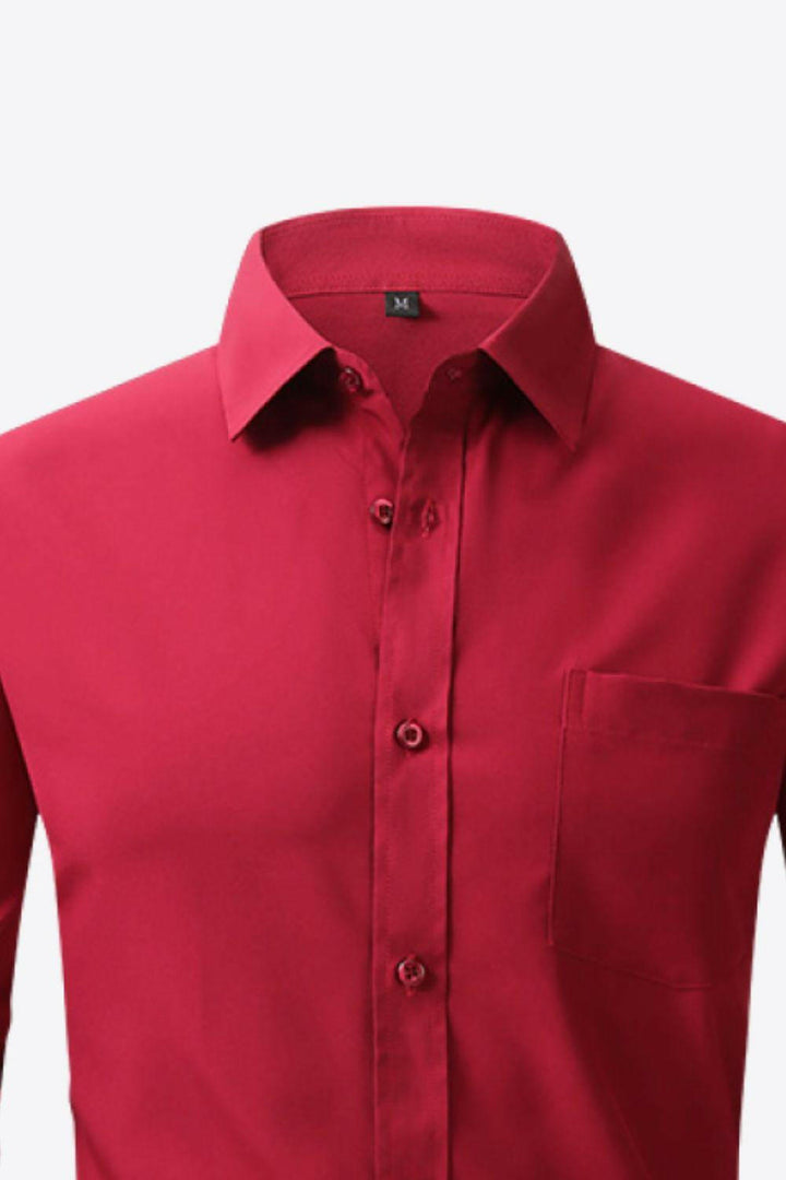 Levoire | Chemise Classique À Manches Longues Avec Col Et Poche