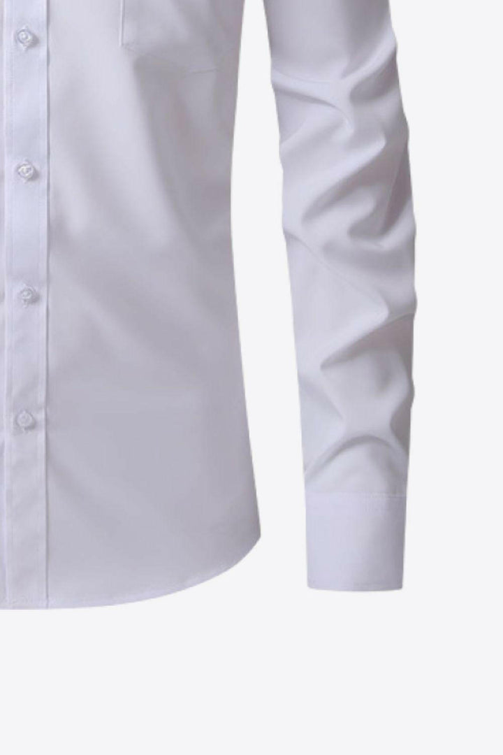 Levoire | Chemise Classique À Manches Longues Avec Col Et Poche