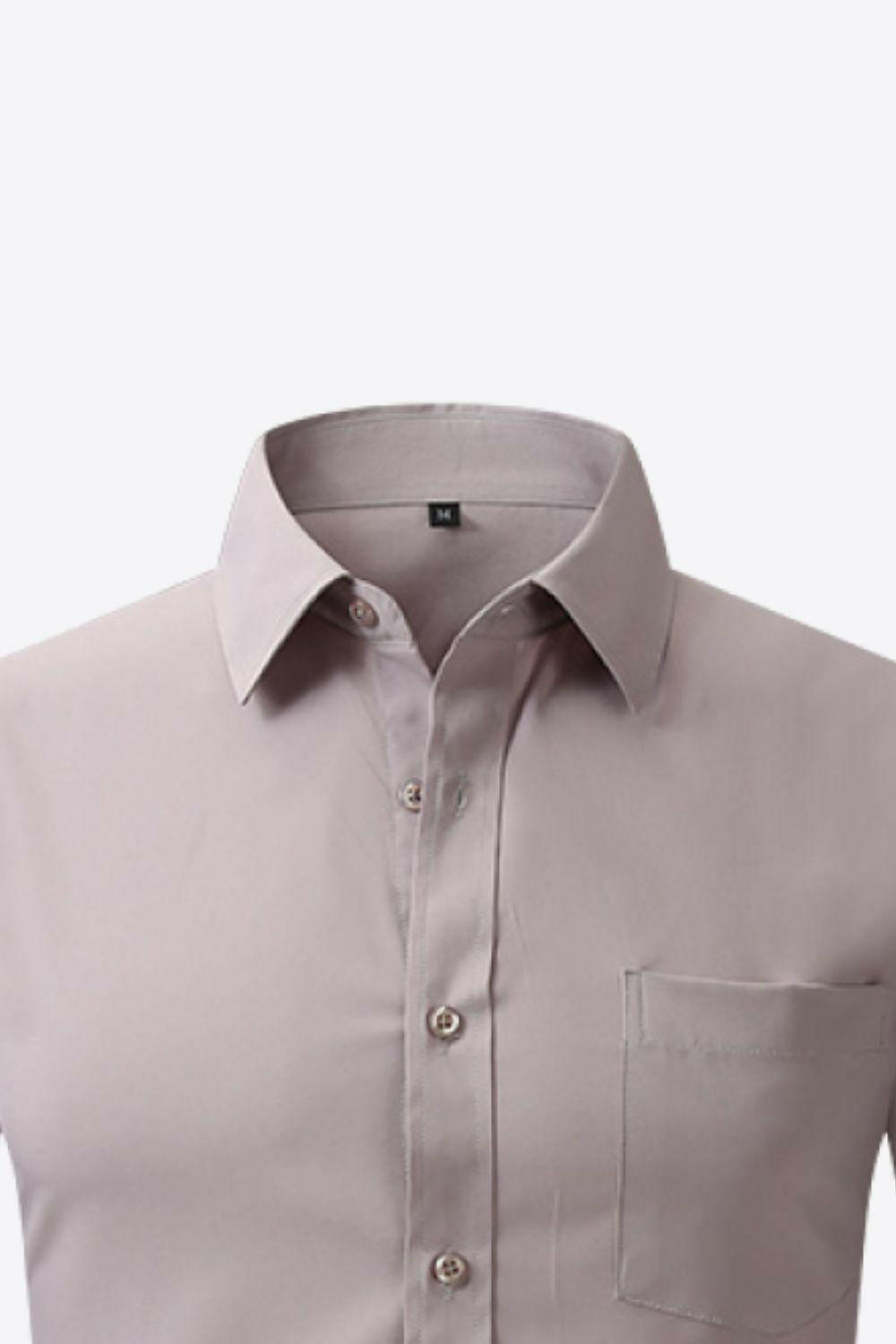 Levoire | Chemise Classique À Manches Longues Avec Col Et Poche