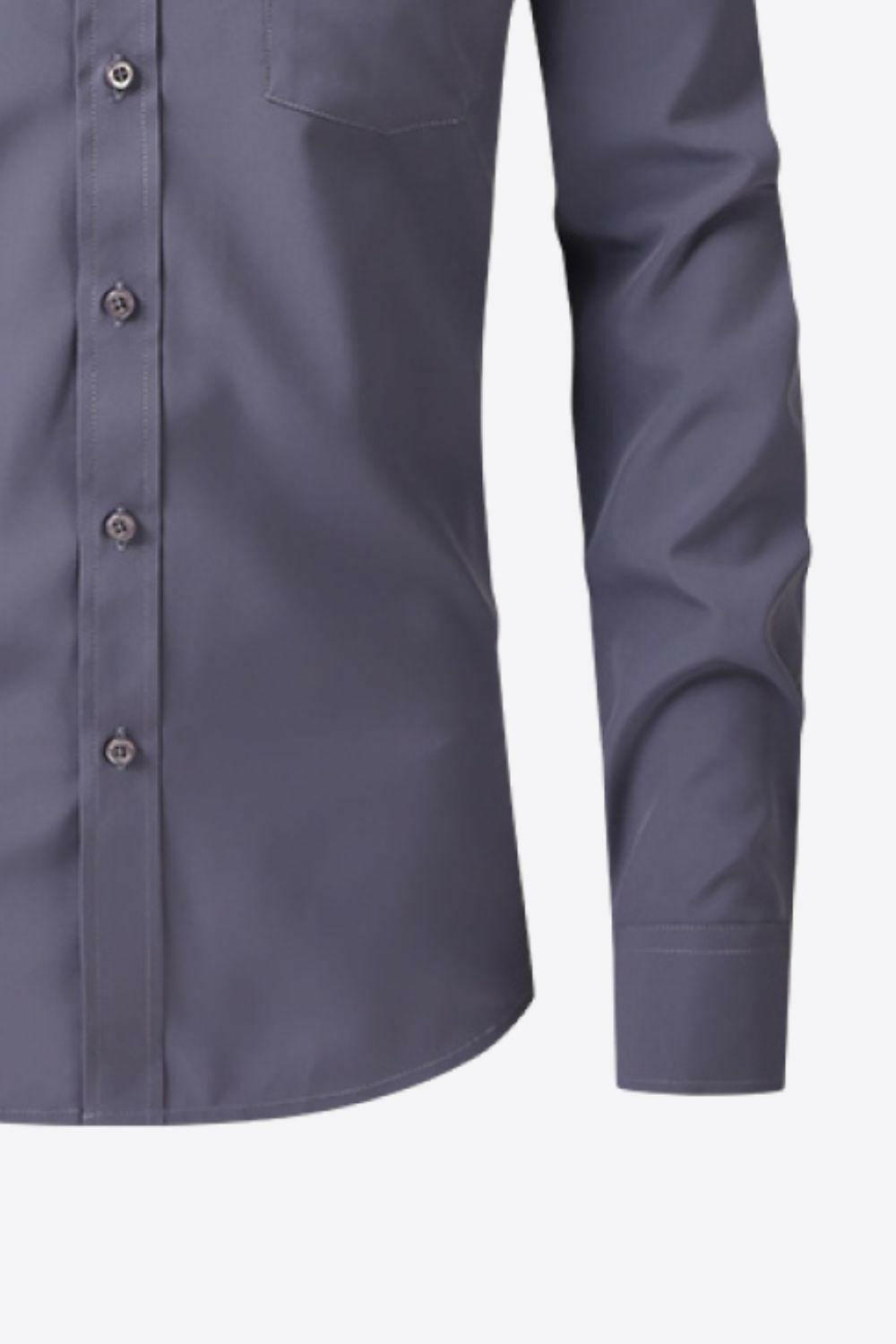 Levoire | Chemise Classique À Manches Longues Avec Col Et Poche