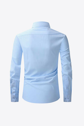 Levoire | Chemise Classique À Manches Longues Avec Col Et Poche