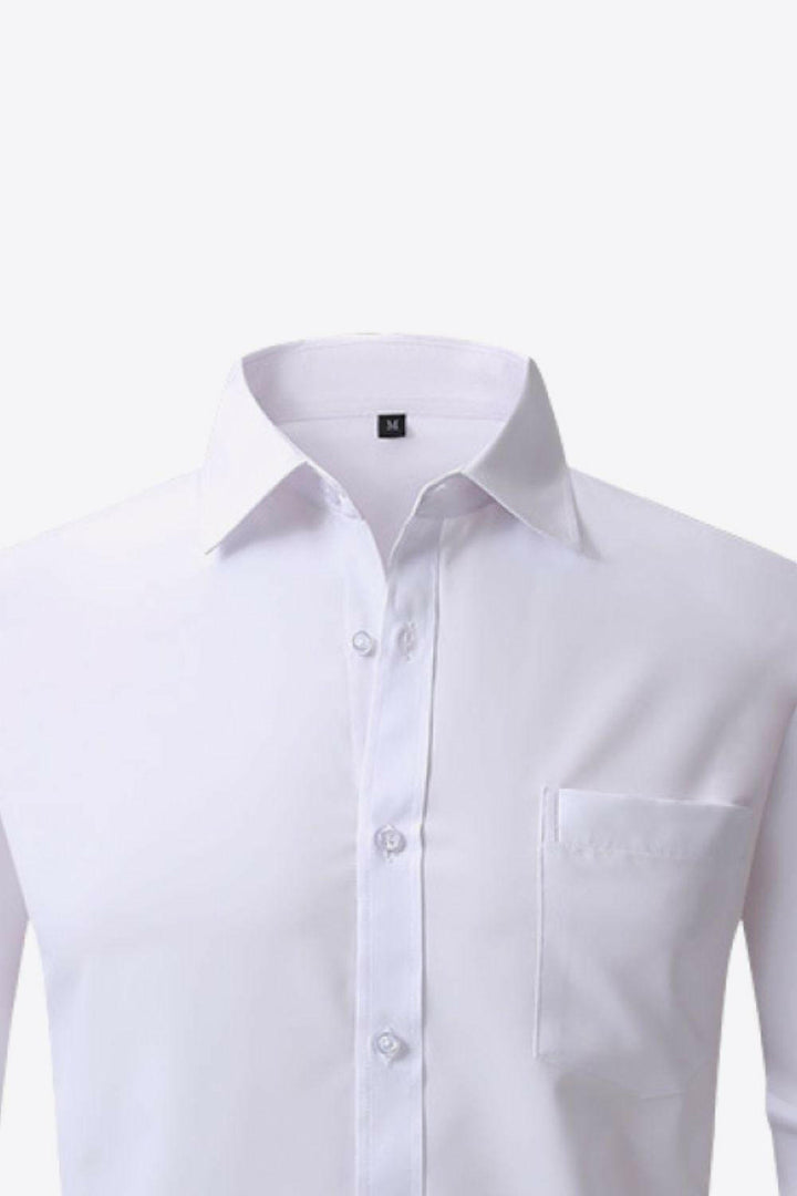 Levoire | Chemise Classique À Manches Longues Avec Col Et Poche