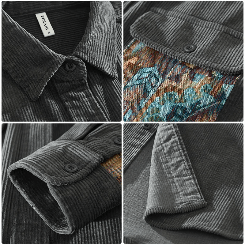 Levoire | Chemise Boutonnée Avec Poches Pour Hommes
