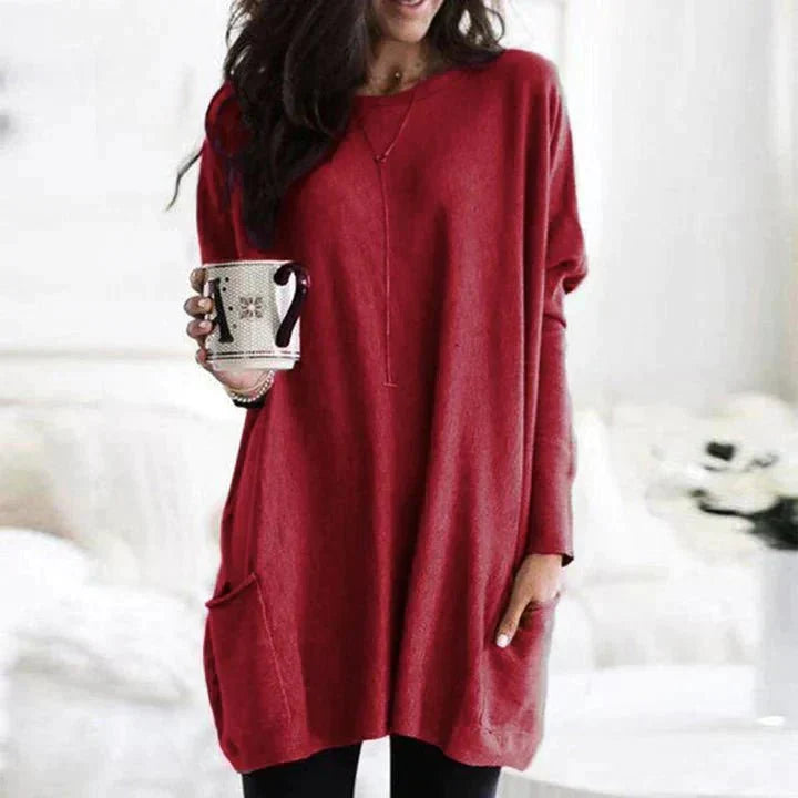 Levoire | T-shirt Décontracté et Confortable avec Poches Rouge