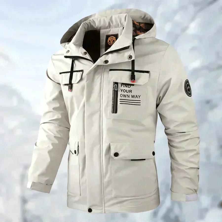 Levoire | Sweat à capuche à manches longues avec poches latérales Blanc