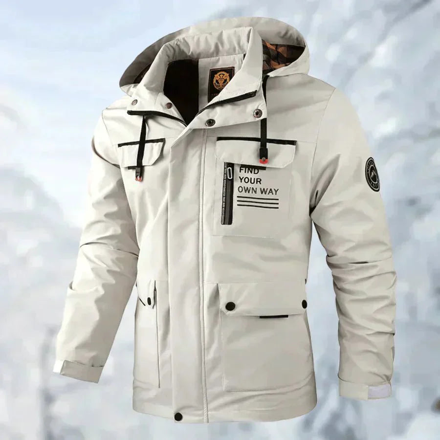 Levoire | Veste À Capuche Pour Hommes Beige