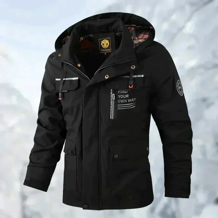 Levoire | Veste D'Extérieur Confortable, Coupe-Vent Et Imperméable. Noir