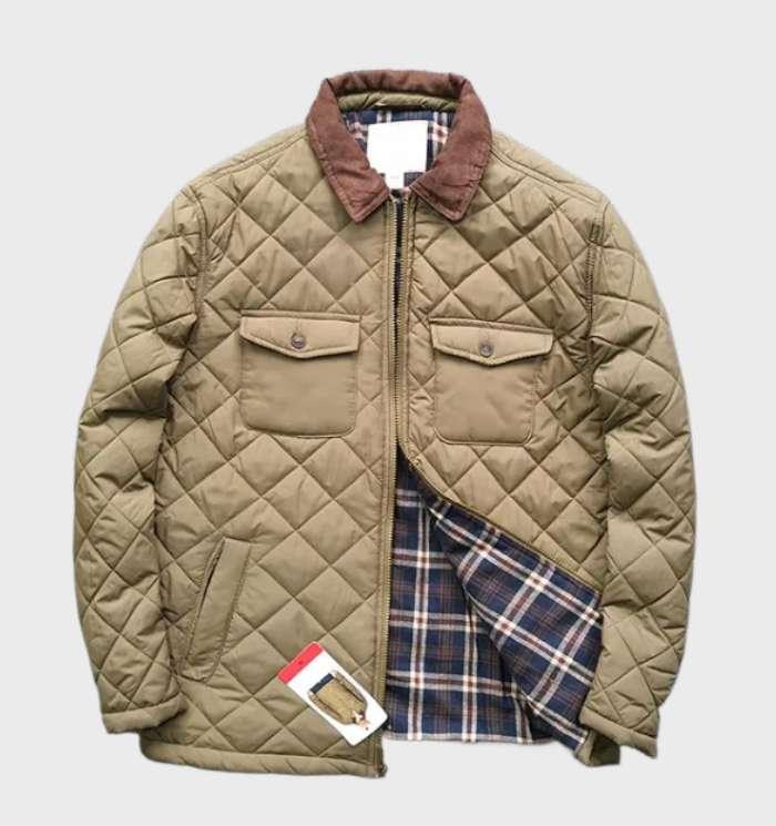 Levoire | Dick, Veste Matelassée En Forme De Losange Vert olive
