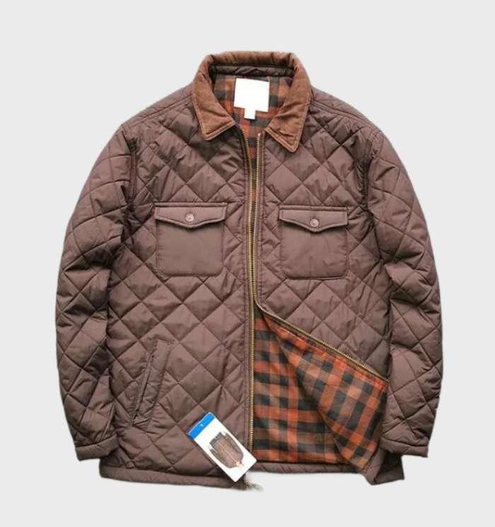 Levoire | Dick, Veste Matelassée En Forme De Losange Braun
