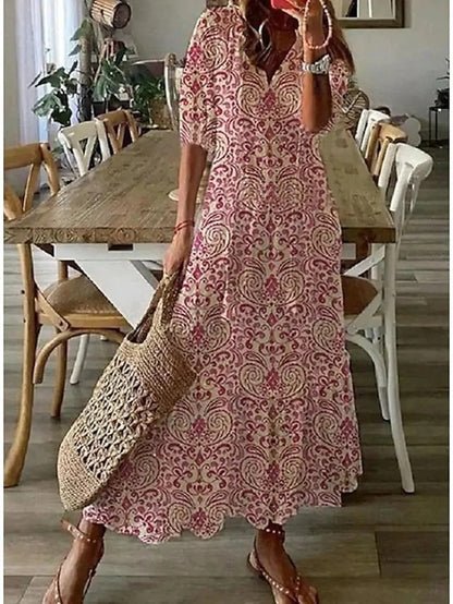 Levoire | Robe Bohémienne Élégante Rot