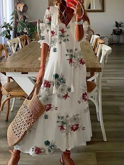 Levoire | Robe Bohémienne Élégante Blanc 3