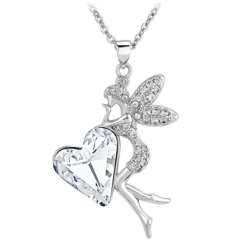 Levoire | Fée Orné de Cristaux de Bohème- Livraison Offerte Coeur Cristal