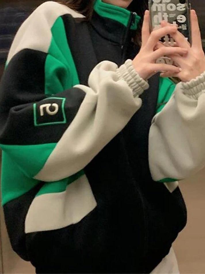 Levoire | Veste De Collège Zippée À Color Block