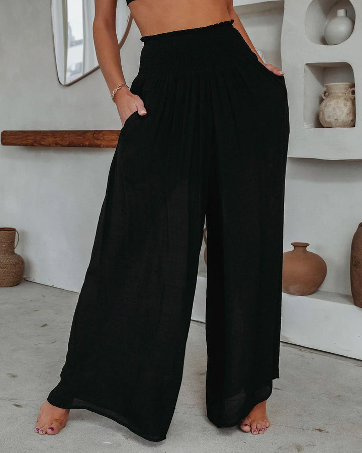 Levoire | coton taille haute ample NOIR S