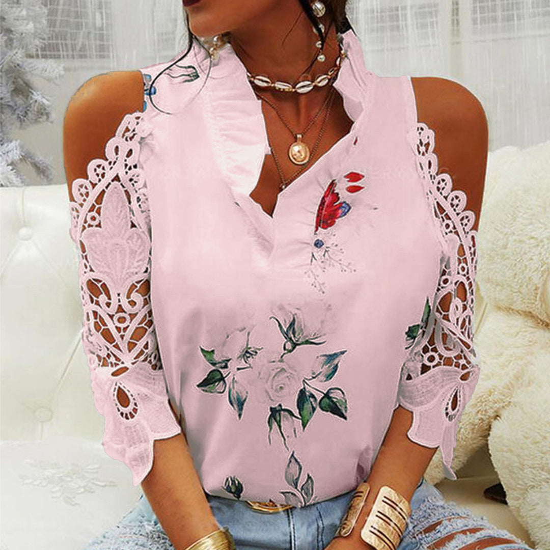 Levoire | vêtements à manches longues en dentelle avec épaules dénudées ROSE S